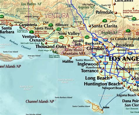 southern ca city map|Southern California Map .
